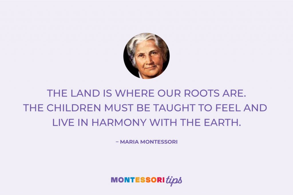 A quote from Maria Montessori about Cosmic Education