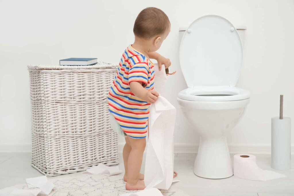 Watch your child for signs to see if they are ready to start potty or toilet training